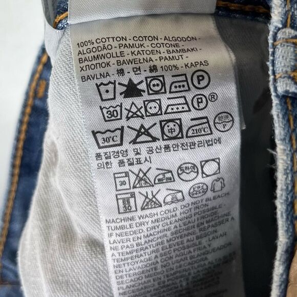 Levi's Jeans Mens Blue Denim 550 Relaxed Fit Straight Leg 5 Pockets Cotton 34x34 - Picture 15 of 16